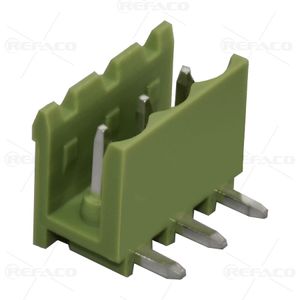 ترمینال فونیکس 5.08 میلی متر 3 پین نری رایت KEFA TERMINAL PHOENIX 5.08mm 3PIN MALE R/A KF2EDGR-5.08-03P
