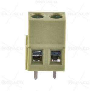ترمینال رو بردی 128 ، 2 پین سبز REFACO TERMINAL ON BOARD RF128-2PIN 5.08mm GREEN ZB128V-5.0-02P