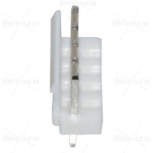 کانکتور پاور قفلدار 5 پین نری صاف REFACO CONNECTOR LOCK POWER 5PIN 3.96mm MALE ST VH 5A 180