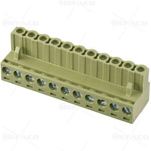ست کامل ترمینال فونیکس 3.81 میلی متر 5 پین نری رایت REFACO COMPLETE TERMINAL PHOENIX 3.81mm 5PIN MALE R/A TB3.81-05-PRK