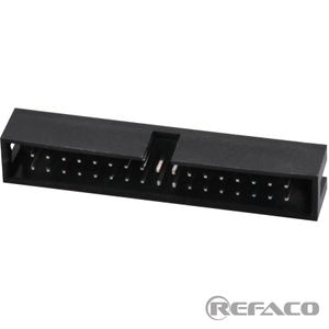 آی دی سی 34 پین نری روبردی صاف REFACO IDC BOX MALE 2.54mm 34PIN 2*17 ST 118 BOX HEADER 2.54mm 34PIN ST