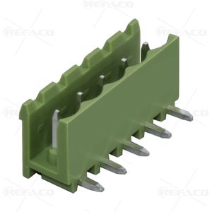 ترمینال فونیکس 5.08 میلی متر 5 پین نری رایت KEFA TERMINAL PHOENIX 5.08mm 5PIN MALE R/A KF2EDGR-5.08-05P