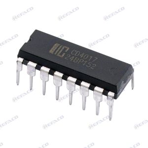 آی سی های منطقی شمارنده UNKNOWN 16PIN,DIP,CMOS Decade Counter with 10 Decoded Outputs CD4017B