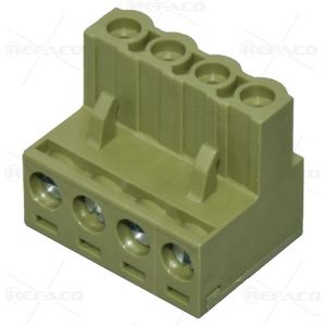 ترمینال فونیکس 5.08 میلی متر 4 پین ماده REFACO TERMINAL PHOENIX 5.08mm 4PIN FEMALE ZBK400R-5.08-4P