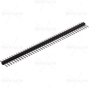 پینهدر 40*1 نری معمولی 11mm صاف REFACO PINHEADER MALE 2.54mm 1*40 HEIHGT 11mm ST PIN HEADER ST 2.54mm 1*40 11mm
