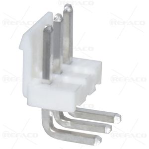 کانکتور پاور قفلدار 3 پین نری رایت REFACO CONNECTOR LOCK POWER 3PIN 3.96mm MALE R/A VH 3AW 90