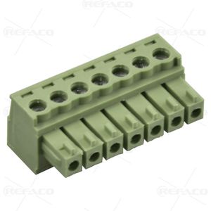 ترمینال فونیکس 3.81 میلی متر 7 پین ماده REFACO TERMINAL PHOENIX 3.81mm 7PIN FEMALE ZBK200R-3.81-07P
