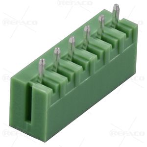 ترمینال فونیکس 3.81 میلی متر 6 پین نری صاف KEFA TERMINAL PHOENIX 3.81mm 6PIN MALE S/T KF2EDGV-3.81-6P