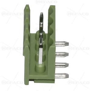 ترمینال فونیکس 5.08 میلی متر 4 پین نری رایت KEFA TERMINAL PHOENIX 5.08mm 4PIN MALE R/A KF2EDGR-5.08-04P