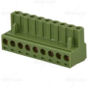ترمینال فونیکس 5.08 میلی متر 9 پین ماده KEFA TERMINAL PHOENIX 5.08mm 9PIN FEMALE KF2DGK-5.08-09P