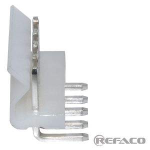 کانکتور پاور معمولی 5 پین نری رایت KEFA CONNECTOR POWER 5PIN 3.96mm MALE R/A KF39603-5WAG(5274)