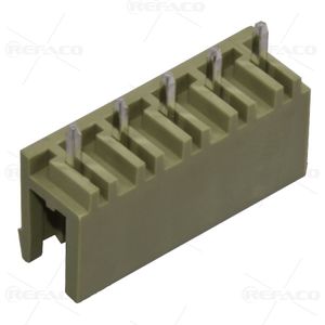 ترمینال فونیکس 5.08 میلی متر 5 پین نری صاف REFACO TERMINAL PHOENIX 5.08mm 5PIN MALE S/T ZBF400V-5.08-5P