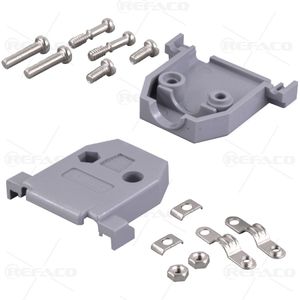 کاور دی کانکتور 15 پین پلاستیکی پیچی CONNFLY D-SUB PLASTIC HOOD 15PIN DS1045-15AP1S1-B