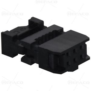آی دی سی 6 پین ماده فلتخور CONNFLY IDC FEMAILE 2.54mm 6PIN 2*3 FOR PRESS FLATE CABLE DS1016-06MANBB