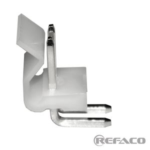 کانکتور پاور معمولی 2 پین نری رایت KEFA CONNECTOR POWER 2PIN 3.96mm MALE R/A KF39603-2WAG(5274)