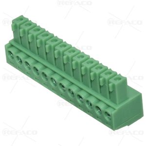 کانکتور پاور قفلدار 10 پین نری رایت KEFA CONNECTOR LOCK POWER 10PIN 3.96mm MALE R/A KF39601-10WAG(VH)