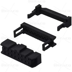 آی دی سی 16 پین ماده فلتخور REFACO IDC FEMAILE 2.54mm 16PIN 2*8 FOR PRESS FLATE CABLE 2.54mm IDC-16P
