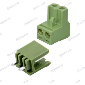 ست کامل ترمینال فونیکس 5.08 میلی متر 2 پین نری صاف KEFA COMPLETE TERMINAL PHOENIX 5.08mm 2PIN MALE S/T TB5.08-02-PDK