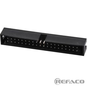 آی دی سی 40 پین نری روبردی صاف REFACO IDC BOX MALE 2.54mm 40PIN 2*20 ST 118 BOX HEADER 2.54mm 40PIN ST