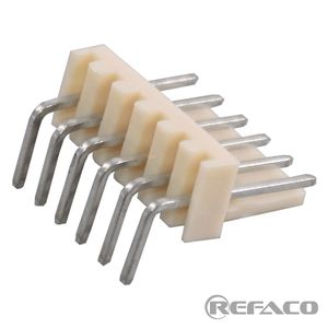 کانکتور مخابراتی  6 پین نری رایت REFACO CONNECTOR 6PIN 2.54mm MALE R/A 2510 6AW 90