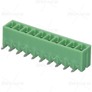 ترمینال فونیکس 3.81 میلی متر 10 پین نری رایت KEFA TERMINAL PHOENIX 3.81mm 10PIN MALE R/A KF2EDGR-3.81-10P