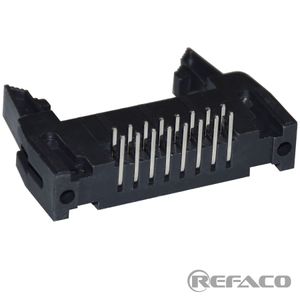 آی دی سی 16 پین نری روبردی قفلدار رایت CONNFLY IDC PHL MALE 2.54mm 16PIN 2*8 R/A DS1011-16RBSiB7-N