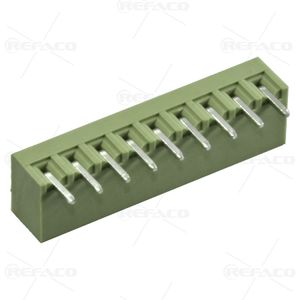 ترمینال فونیکس 3.81 میلی متر 9 پین نری رایت REFACO TERMINAL PHOENIX 3.81mm 9PIN MALE R/A ZBF200R-3.81-09P