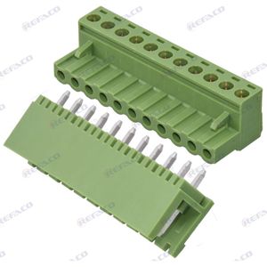 ست کامل ترمینال فونیکس 5.08 میلی متر 11 پین نری صاف KEFA COMPLETE TERMINAL PHOENIX 5.08mm 11PIN MALE S/T TB5.08-11-PDK