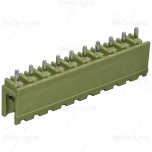 کانکتور پاور قفلدار 3 پین نری رایت KEFA CONNECTOR LOCK POWER 3PIN 3.96mm MALE R/A KF39601-3WAG(VH)