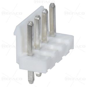 کانکتور پاور قفلدار 4 پین نری صاف REFACO CONNECTOR LOCK POWER 4PIN 3.96mm MALE ST VH 4A 180