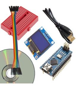 کیت آموزش نمایشگر OLED مهندسیکا با آردوینو نانو مدل SSD1306_”0.96