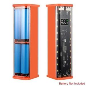کیس پاور بانک فست شارژ 8 باتری 20 هزار شفاف BQ-S18PD