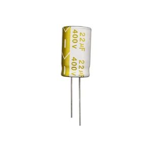 خازن 22 میکروفاراد 400 ولت سفید jwco (LOW ESR)