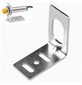 براکت فلزی L شکل نگهدارنده سنسور مجاورت M12