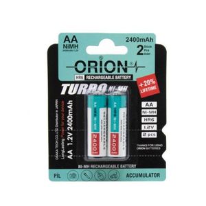 باتری قلمی شارژی 2400 میلی آمپر برند اوریون ORION ( دو عددی)