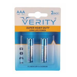 باتری نیم قلم AAA برند وریتی VERITY مدل SUPER HEAVY DUTY