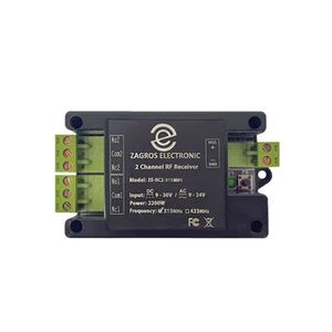 گیرنده زاگرس الکترونیک مدل 2 کاناله کد ZE-RC2-315M01