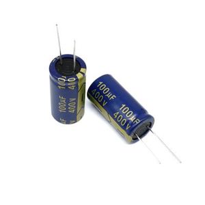 100UF/400V-18X32-105C-BLUE & GOLD