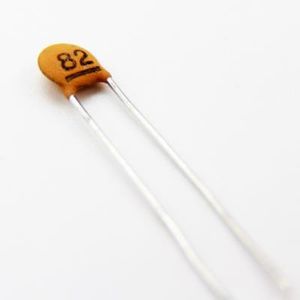 CERAMIC DISC CAPACITOR 82PF 50V