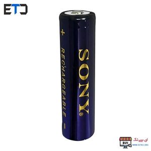 باتری لیتیوم یون قابل شارژ 10000 میلی آمپر سونی ICR-18650 نوک دار