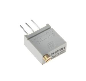 MULTITURN TRIMMING POTENTIOMETER 100OHMS GRAY