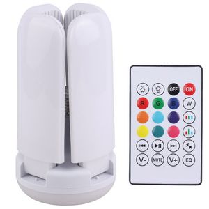 لامپ LED اسپیکر دار بلوتوثی Folding light 48W E27 + ریموت کنترل