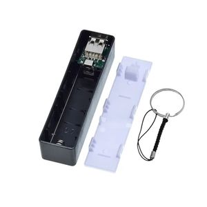کیس پاوربانک جیبی تک باتری پلاستیکی دارای خروجی 5V 1A
