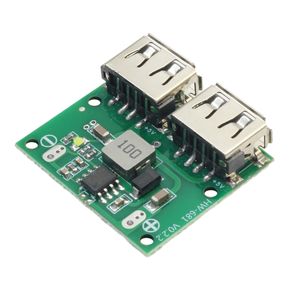 ماژول رگولاتور DC به DC کاهنده دارای دو خروجی USB
