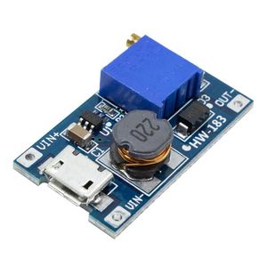 ماژول رگولاتور DC-DC افزاینده 2 آمپر با ورودی Micro USB