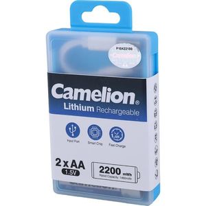 باتری دوتایی قلمی شارژی Camelion UB-AA2200-PBH2 AA 2200mAh