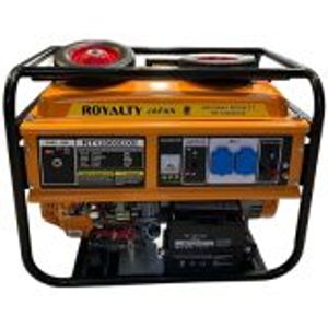 موتور برق رویالیتی 6.5  کیلووات بنزینی ROYALTY JAPAN مدل ROYALTY RT13500DXE با چرخ و هندل