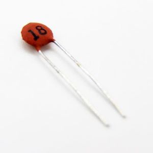 CERAMIC DISC CAPACITOR 18PF 50V