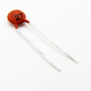 CERAMIC DISC CAPACITOR 27PF 50V