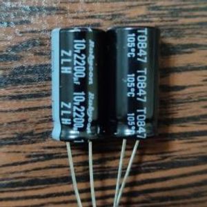 Rubycon 10V 2200uf – امپدانس فوق العاده پایین، طول عمر فوق العاده بالا